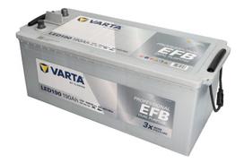 akumuliatorius 12v 90ah - Varta EFB 12V 190Ah 1050A - 2 nuotrauka