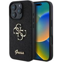 Guess "Fixed Glitter Big 4G Case iPhone 16 Pro Max" Black