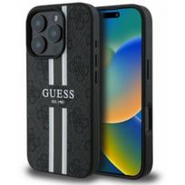Guess "4G Printed Stripes MagSafe Case iPhone 16 Pro" Black