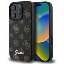 Guess "Peony Script MagSafe Case iPhone 16 Pro" Black