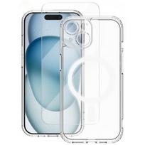 Vmax "Set Mag Case + Glass 2,5D Premium iPhone 16 Plus" Transparent