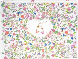 Albumas svečių knyga GOLDBUCH 47035 Charming Heart 29x23 cm, spiralinio rišimo, kampučiai/lipdukai