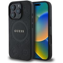 Guess "Saffiano Peony Stamp MagSafe Case iPhone 16 Pro" Black