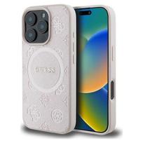 Guess "Saffiano Peony Classic Logo MagSafe Case iPhone 16 Pro" Pink
