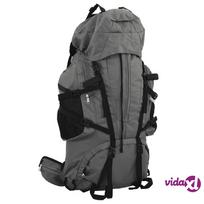80l kuprine - vidaXL Turistinė kuprinė 80L, pilka (Grey) - 3 nuotrauka