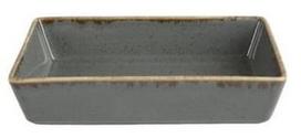 Porland Seasons Serving Plate With Edges 13.73x8.54cm Dark Grey