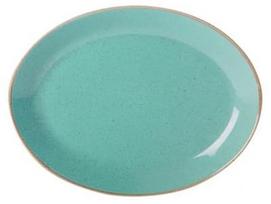 Porland Seasons Oval Plate 18.55x24.3cm Turquoise