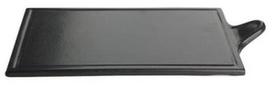 Porland Seasons Cheese Serving Plate 29.57x17.74cm Black