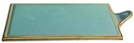 Porland Seasons Cheese Serving Plate 29.57x17.74cm Turquoise