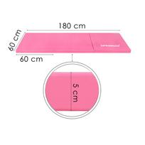 aerobine - Springos sulankstomas gimnastikos kilimėlis FA0061, rožinis (Pink), 180 cm - 1 nuotrauka