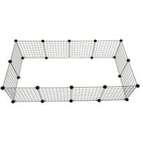 narvas suniui - C&C Modulinis šunų narvas, 145 x 75 x 37 cm, Juodas (Black) - 2 nuotrauka