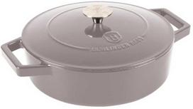 emaliuota ketaus puodai - Berlinger Haus Emaliuotas ketaus puodas su dangčiu BH-6527, 26 cm, Taupe (Metallic) 2.57 l - 2 nuotrauka