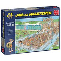 puzzle deliones 1000 - Jumbo Jan van Haasteren Pool Pile-Up 1000 det. - 2 nuotrauka
