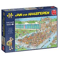 puzzle deliones 1000 - Jumbo Jan van Haasteren Pool Pile-Up 1000 det. - 3 nuotrauka