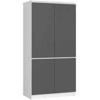 balta spinta 180 - Spinta Akord S90, balta/pilka (White/Grey) - 1 nuotrauka
