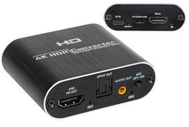 toslink kabelis - Blow 91-203# TOSLINK HDMI į HDMI+garso ištraukimo keitiklis su maitinimo šaltiniu - 1 nuotrauka