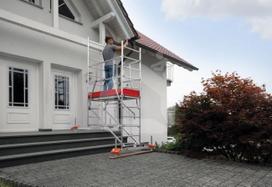 pastoliai - KRAUSE profesionalūs statybiniai aliuminiai pastoliai ClimTec 2 aukštas 710147 - 9 nuotrauka