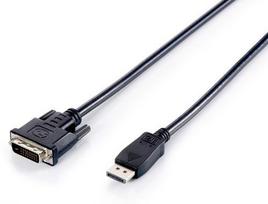 Equip 119336 DisplayPort į DVI-D adapteris 2m Juodas (Black)