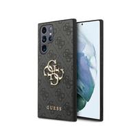 casio pilkas - Guess GUHCS24L4GMGGR Samsung Galaxy S24 Ultra Dėklas 4G Big Metal Logo Juodas (Black) - 1 nuotrauka