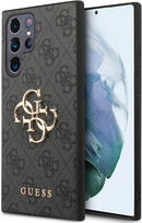 casio pilkas - Guess GUHCS24L4GMGGR Samsung Galaxy S24 Ultra Dėklas 4G Big Metal Logo Juodas (Black) - 2 nuotrauka