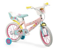 barbie dviratukas - TOIMSA BARBIE 1665 vaikiškas dviratis, 16", rožinis (Pink) - 2 nuotrauka