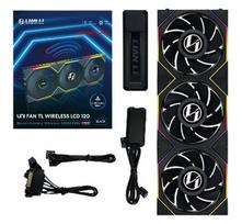 120mm fan - Lian Li UNI FAN TL Wireless LCD Ventiliatorius 120mm Juodas (Black) 3vnt su valdikliu - 1 nuotrauka