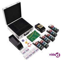 pokerio rinkinys - vidaXL Pokerio žetonų rinkinys, 600vnt., 4g - 2 nuotrauka