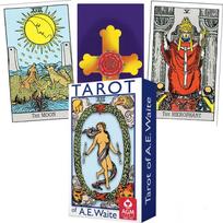 taro kortos waite - AGM Ae Waite Pocket Tarot Kortos - 2 nuotrauka