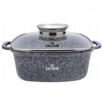puodai zilner - Zilner Kvadratinis puodas ZL-7059, 26 cm, 5.5 l, Pilkas (Gray) - 2 nuotrauka