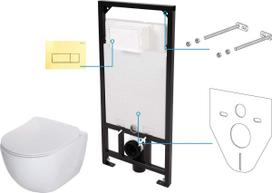 Potinkinis klozeto komplektas Deante Peonia 6in1 CDEA6ZPW, White/Bianco