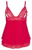 seksualus naktiniai - Cottelli curves Babydoll red 4XL seksualūs naktiniai - 7 nuotrauka