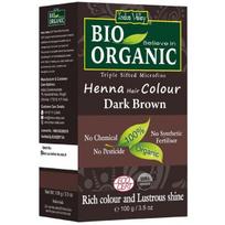 Indus Valley Ekologiški plaukų dažai 100 g - Tamsiai Rudas (Dark Brown)