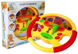 Lean Toys Žaislinis vairas su garsais ir šviesomis