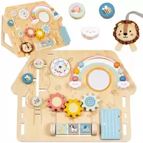 medinis veiklos - Tooky Toys Edukacinė lavinamoji veiklos lenta su namu - veiklos centras - 2 nuotrauka