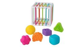 lavinamasis kubas - Fat Brain Toys Formų pažinimo ir rūšiavimo žaidimas „InnyBin“ - 1 nuotrauka
