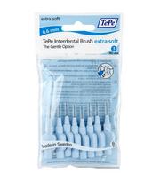 TEPE tarpdančių šepetėlis Extra Soft, 0,6 mm, mėlynas, 8 vnt.