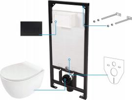 WC potinkinis komplektas Deante Silia 6in1