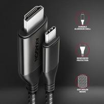 active usb cable - AXAGON RVC-HI2MC USB-C -> HDMI 2.0 adapter 4K/60Hz Aluminum, 1,8m cable - 3 nuotrauka