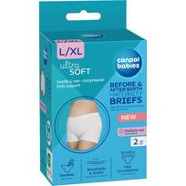 CANPOL BABIES daugkartinės kelnaitės Ultra Soft, balta (White), L/XL, 2 vnt., 16/001