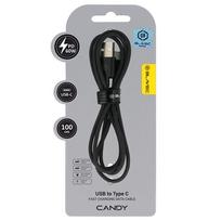 android auto kabelis - Oem Blavec CCA-UC3B10 USB į Type C kabelis 60W 3A 1m Juodas (Black) - 1 nuotrauka