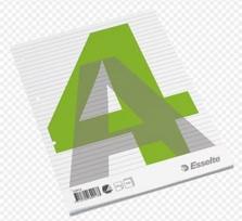 Bloknotas, plėšomas, Esselte, A4/100, linija 0723-206