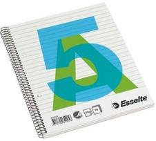 Sąsiuvinis su spirale Esselte, A5/70, linija, minkštas viršelis 0722-104