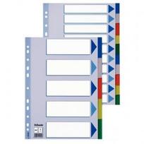 Leitz Skiriamieji lapai Esselte, A4, 1-5 spalvos, plastikiniai 0807-114