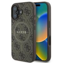 16 plus iphone - Guess "PU Leather 4G Colored Ring MagSafe Case iPhone 16 Plus" Brown - 1 nuotrauka