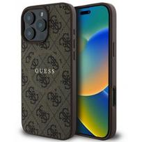 apple pro 3 - Guess "4G Ring Classic Logo MagSafe Case iPhone 16 Pro" Brown - 1 nuotrauka