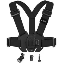 laikiklis - Tech-Protect GA100 Krūtinės Laikiklis GoPro / DJI Juodas (Black) - 1 nuotrauka
