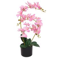 vazonai orchidejoms - Dirbtinė orchidėja vidaXL, 65 cm, rožinė (Pink) - 1 nuotrauka