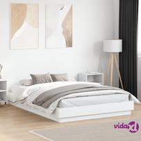 vidaXL Lovos rėmas, 150x200 cm, baltos spalvos (White)