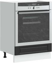 orkaites spintele - Porto Kitchen Oven Cabinet, Juodas (Black), 60x46x81.5 cm - 1 nuotrauka