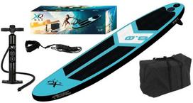 XQMAX SUP lenta ir banglentė, 245 cm, Mėlyna (Blue) ir Juoda (Black)